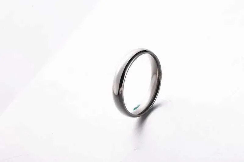 Minimalist 6mm Titanium Ring High Polish Wedding Band For Couples_voghion.com