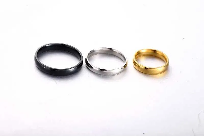 Minimalist 6mm Titanium Ring High Polish Wedding Band For Couples_voghion.com