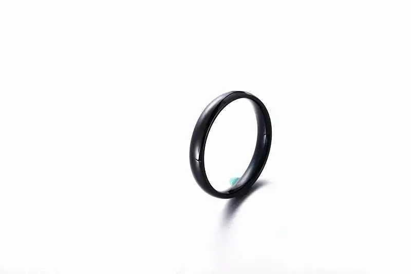 Minimalist 6mm Titanium Ring High Polish Wedding Band For Couples_voghion.com