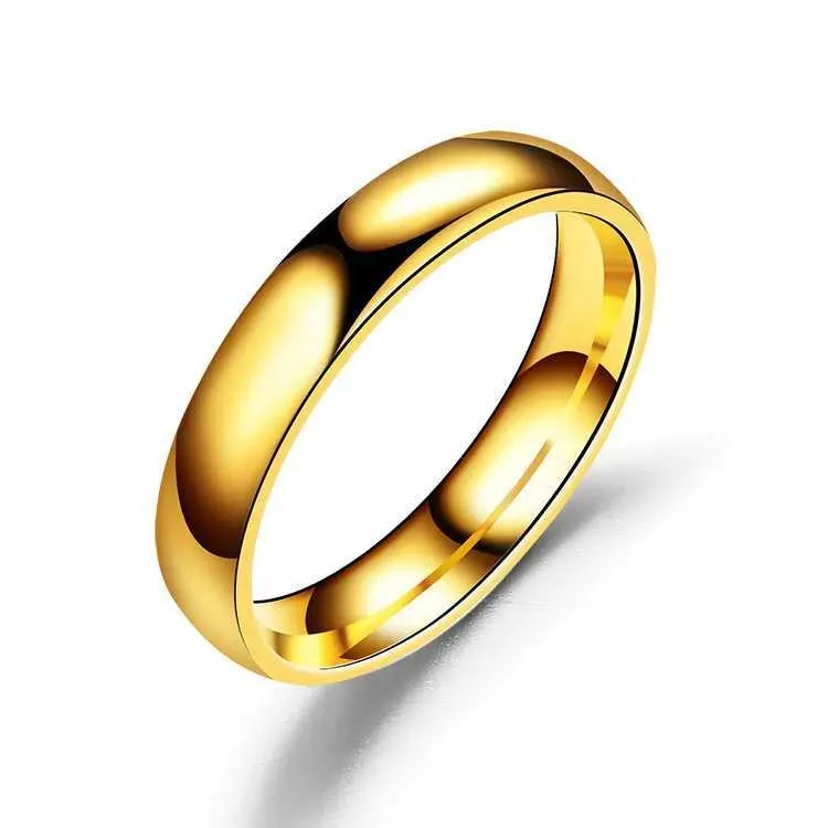 Minimalist 6mm Titanium Ring High Polish Wedding Band For Couples_voghion.com