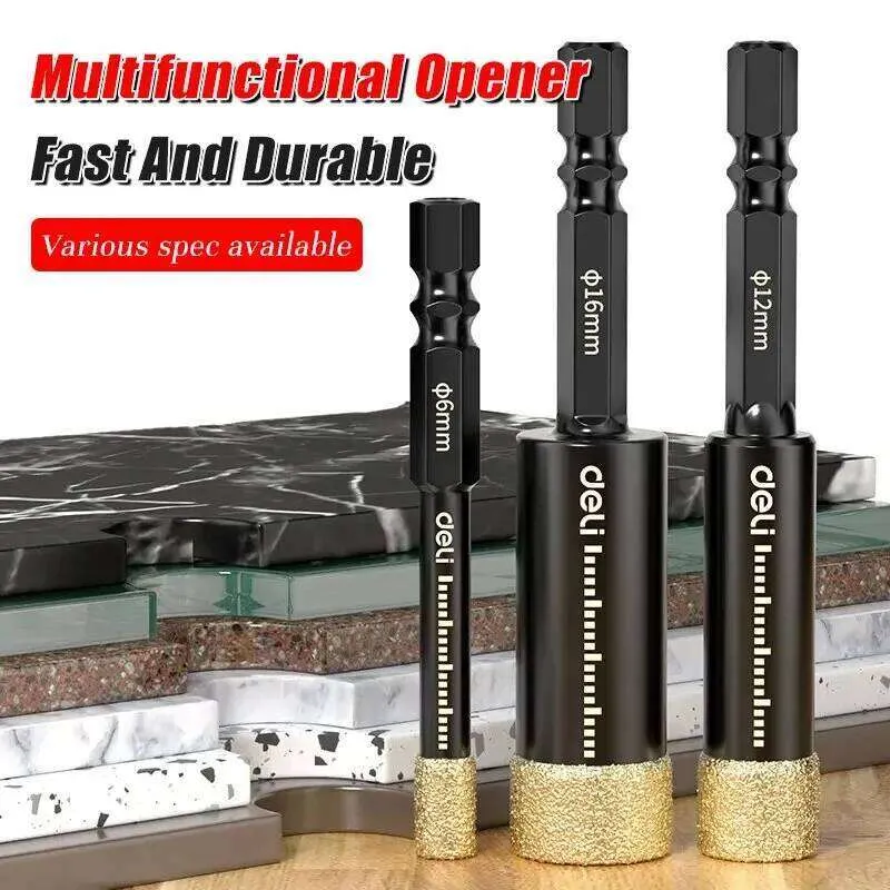 Hexagonal Shank Brazed Dry Tile Diamond Drill Bit 5-16mm Marble Ceramic Granite Porcelain Cup Saw Hole Opener