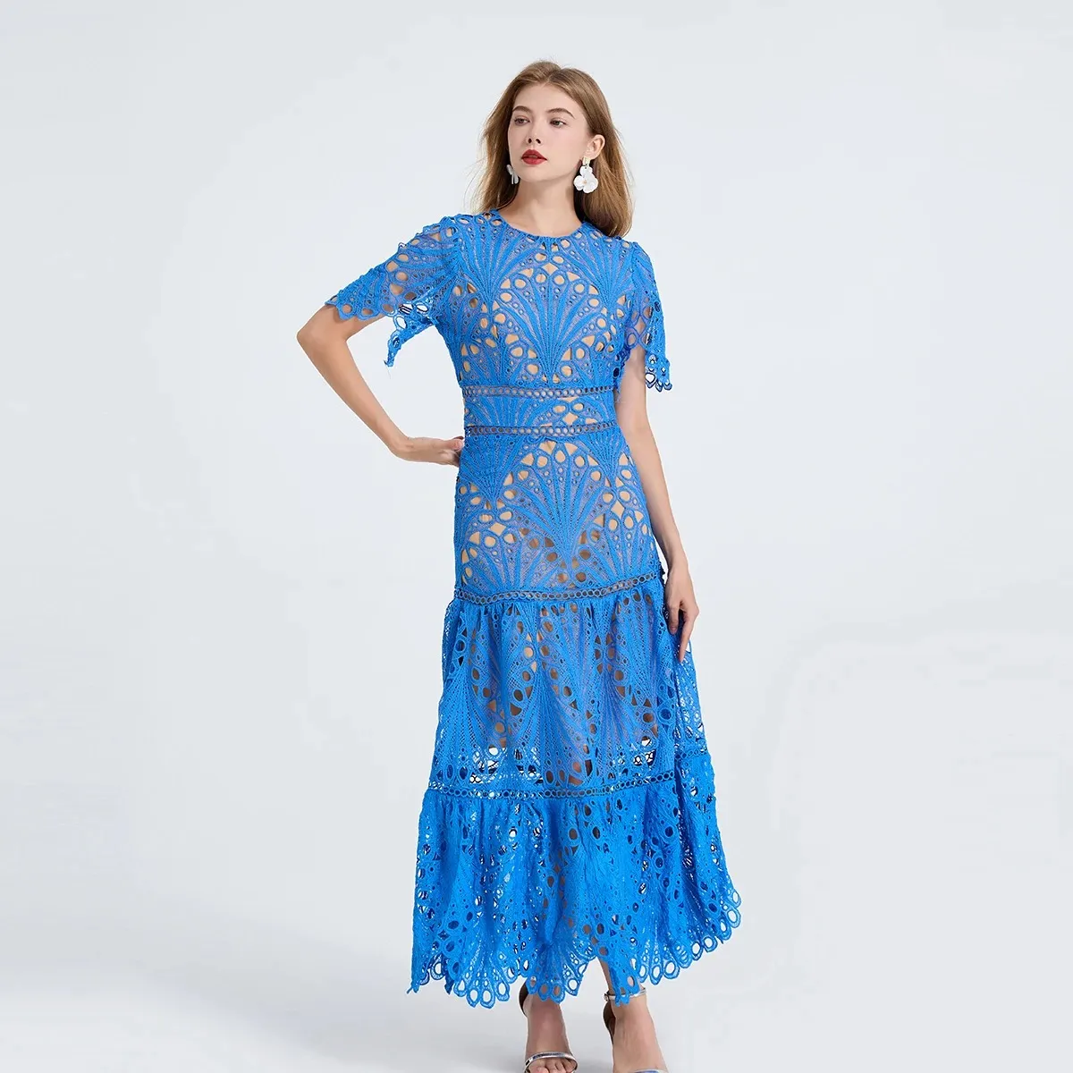 Floral Print Chiffon Maxi Dress With Ruffled Lantern Sleeves And Deep V  Neck  Boho Summer Dress For Women From Xiongstore, $47.24 In Bulk |  DHgate.Com