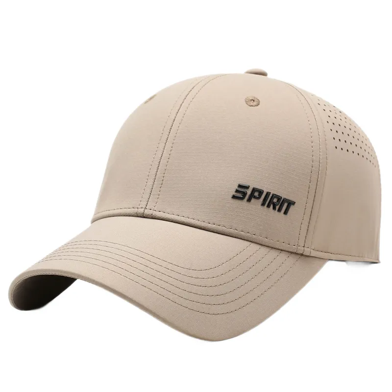 Free Shipping 2026 Embroidered Quick Drying Men's Baseball Women's Perforated Breathable Adjustable Duckbill Cap_voghion.com