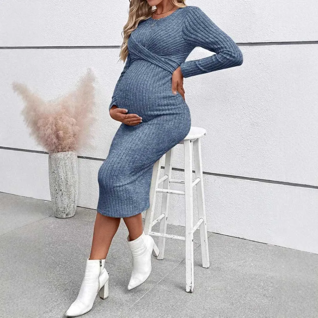 slim fit maternity dress Fabulous White Slim-Fit Caped Maternity Photoshoot Dress