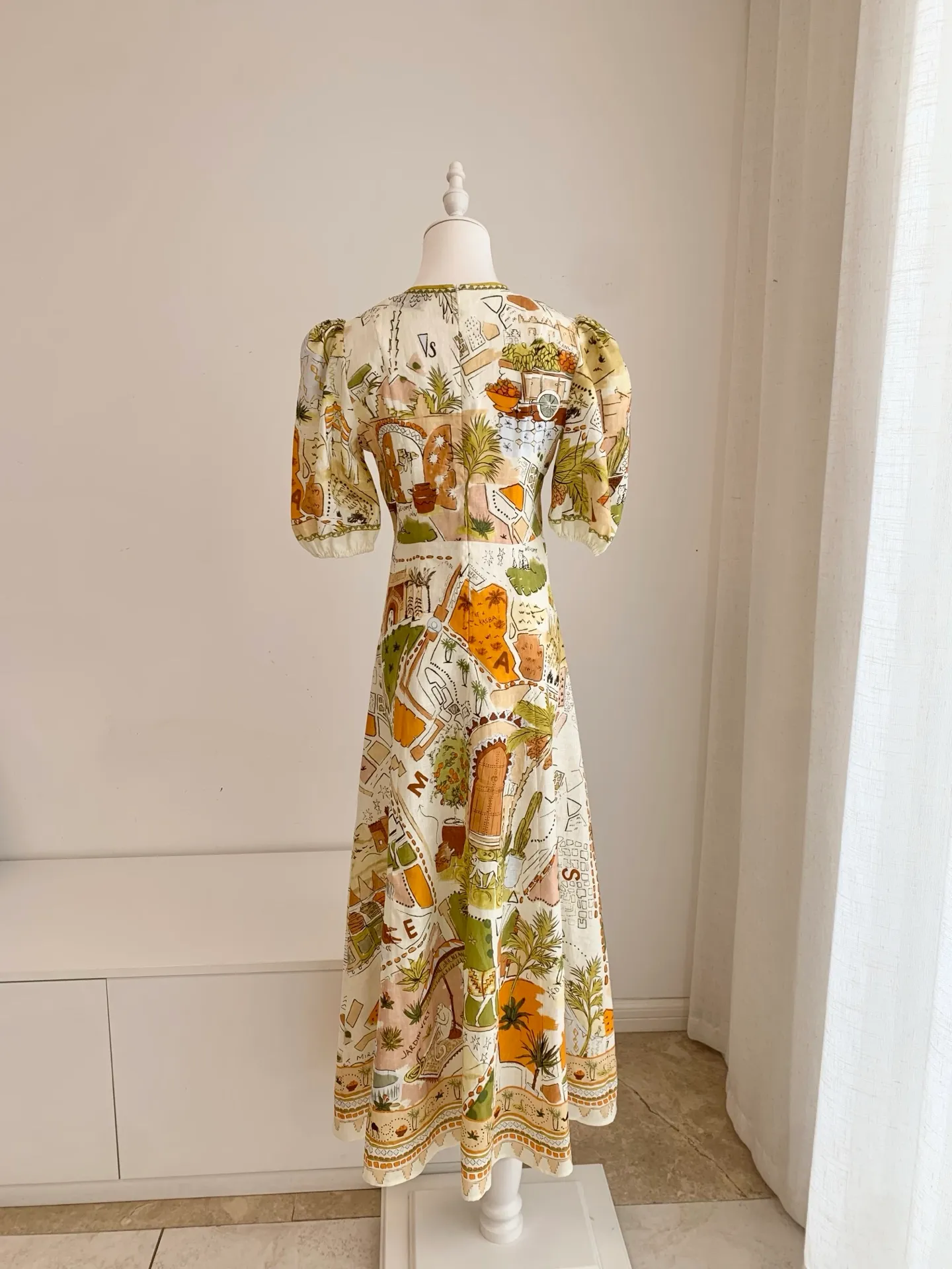 mustard yellow casual dress Australian Linen Dress Mustard Yellow Floral Print,... From Yyw220905,  Rs.30,086.19 In Bulk