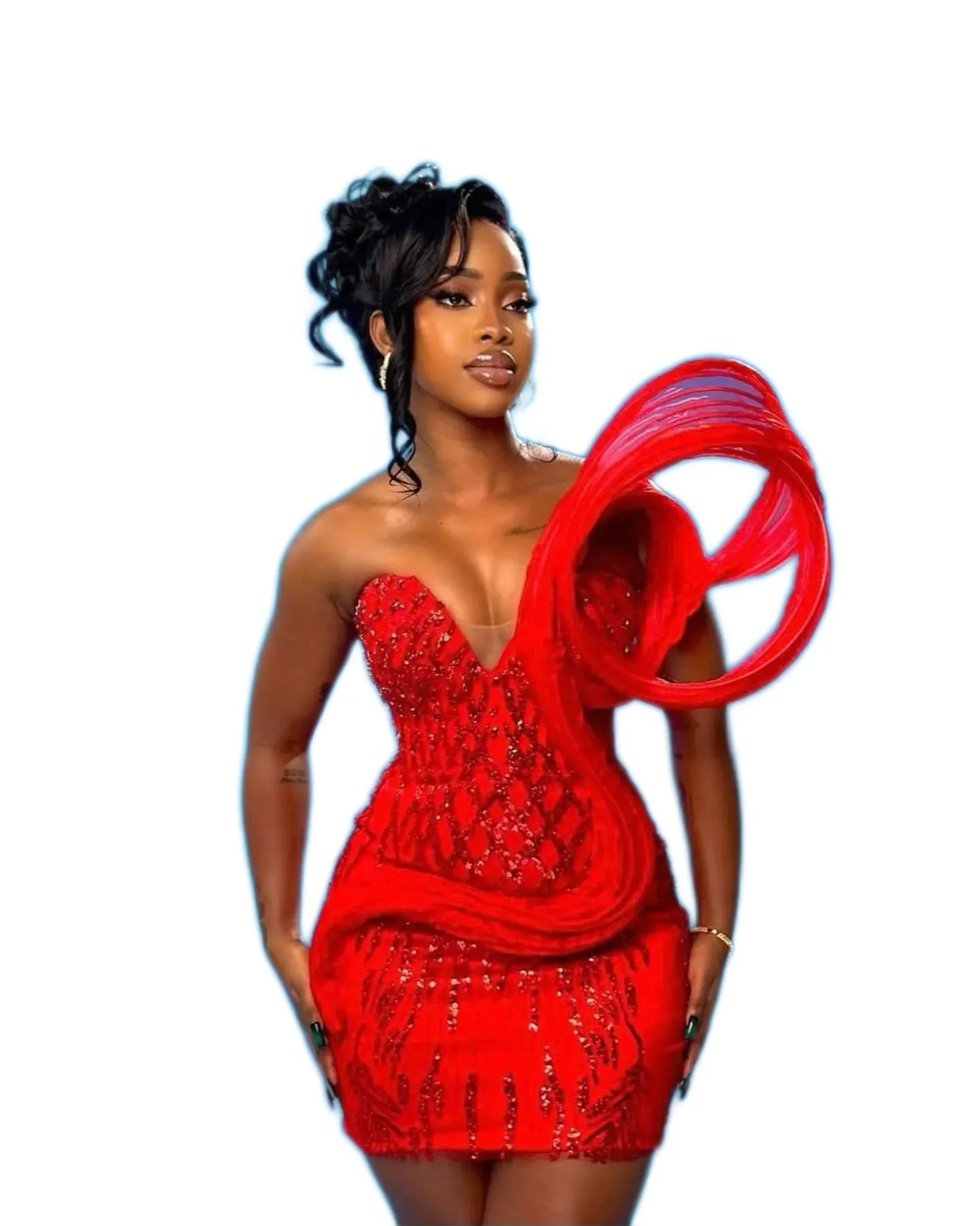 red beaded mini dress Sheath Cocktail Sheer Neck Mini... From Chic_cheap, Rs.15,018.6 atr_color-black The Bayou | Navy Style:short sleeve top only adjustable tie