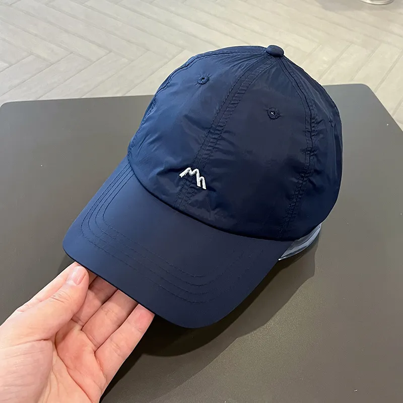 Assorted Mountain Embroidered Quick Drying Baseball Men's Women's Set Adjustable Breathable Sports Duck Tongue Hat Black_voghion.com