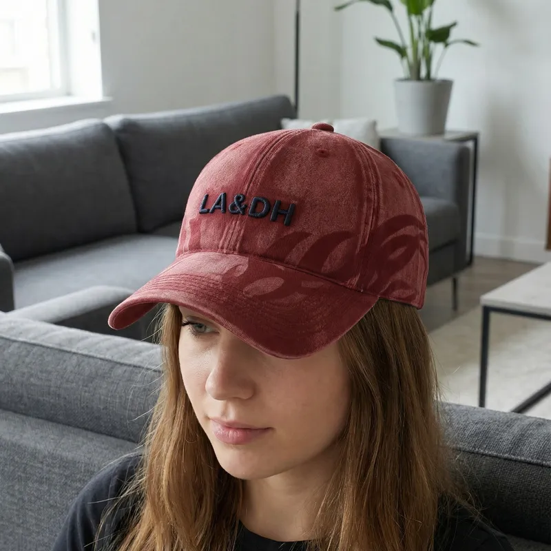 New Washed Hat Retro Distressed Letter Embroidered Baseball Soft Top Duckbill Cap_voghion.com