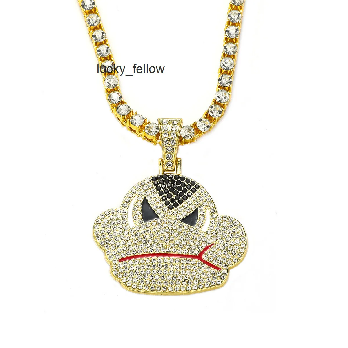 5mm Tennis Chain New Gorilla Cartoon Full Diamond Hip Hop Fashion Necklace_voghion.com