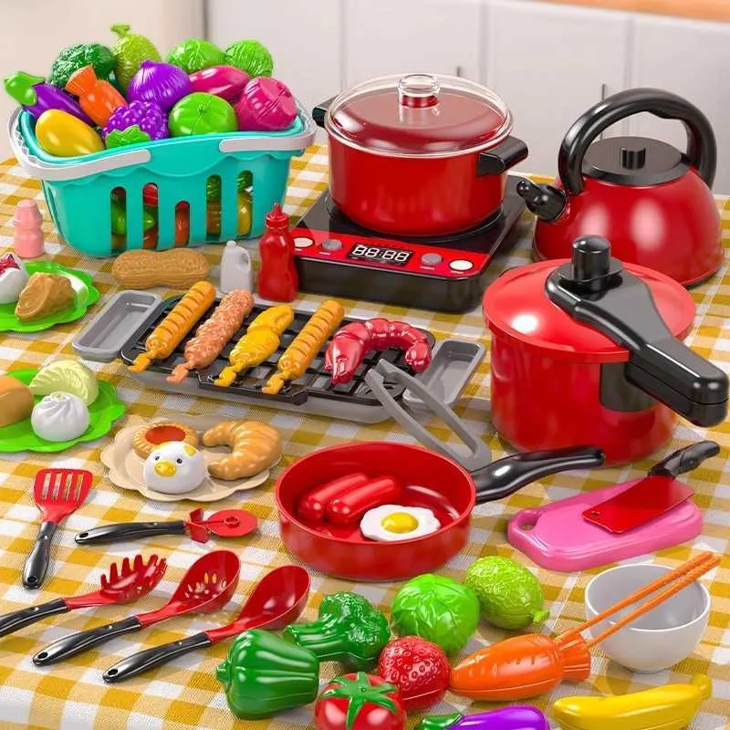Interactive Children's Kitchen Cooking Set Toys For... 
