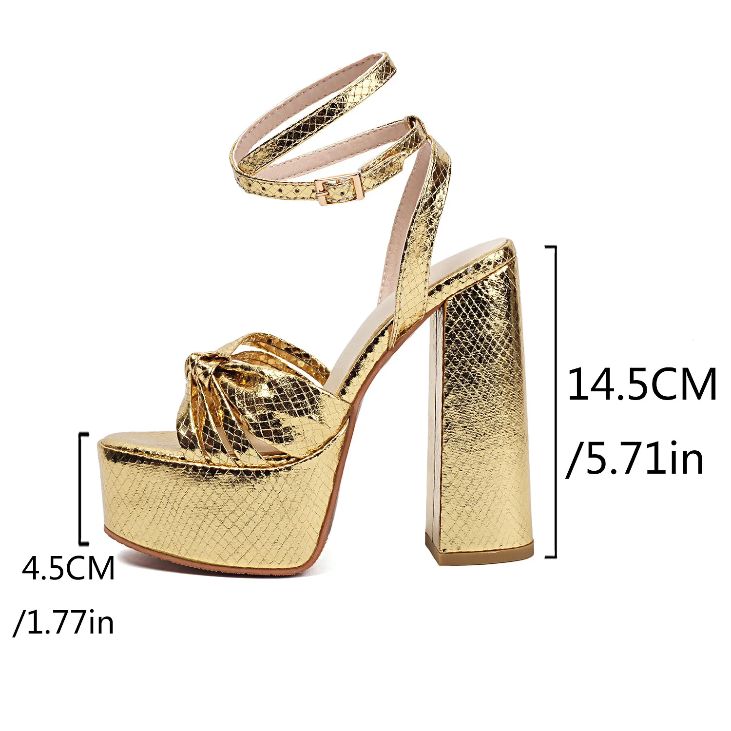 Sandals Women's Animal Print Peep Toe Platform Chunky Heel Adjustable Buckle Strap Wide Width Waterproof Shoes_voghion.com