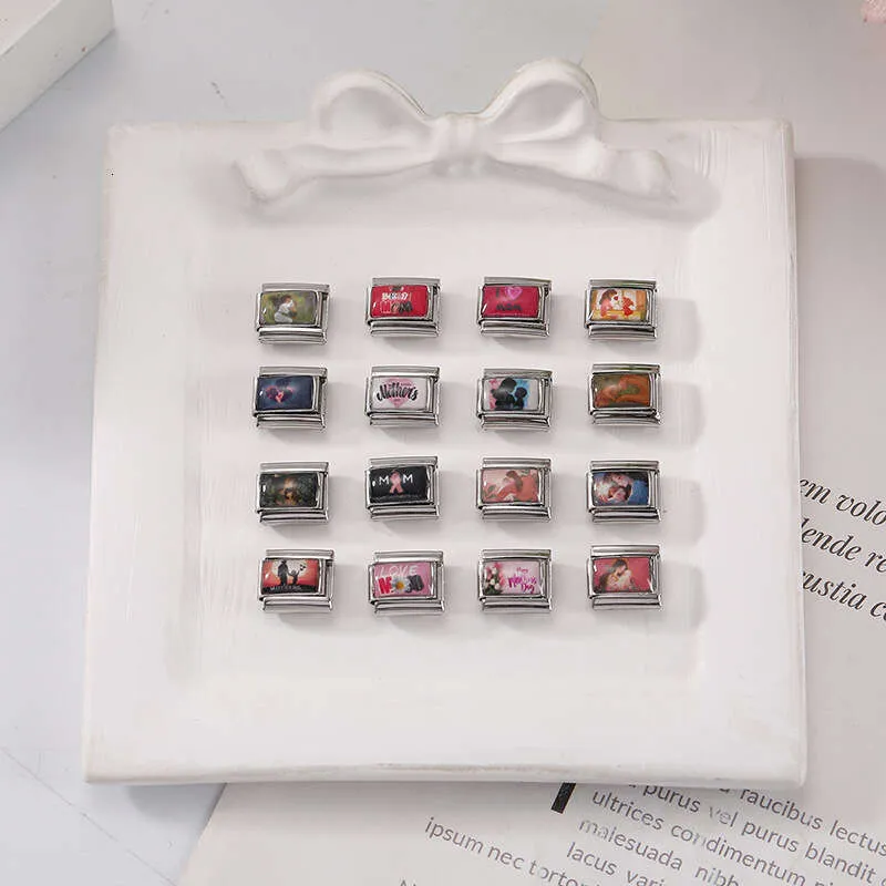 Charm Links Italian Style DIY Bracelet Accessories Exquisite Steel Based Modular Jewelry Mother's Day Gift_voghion.com