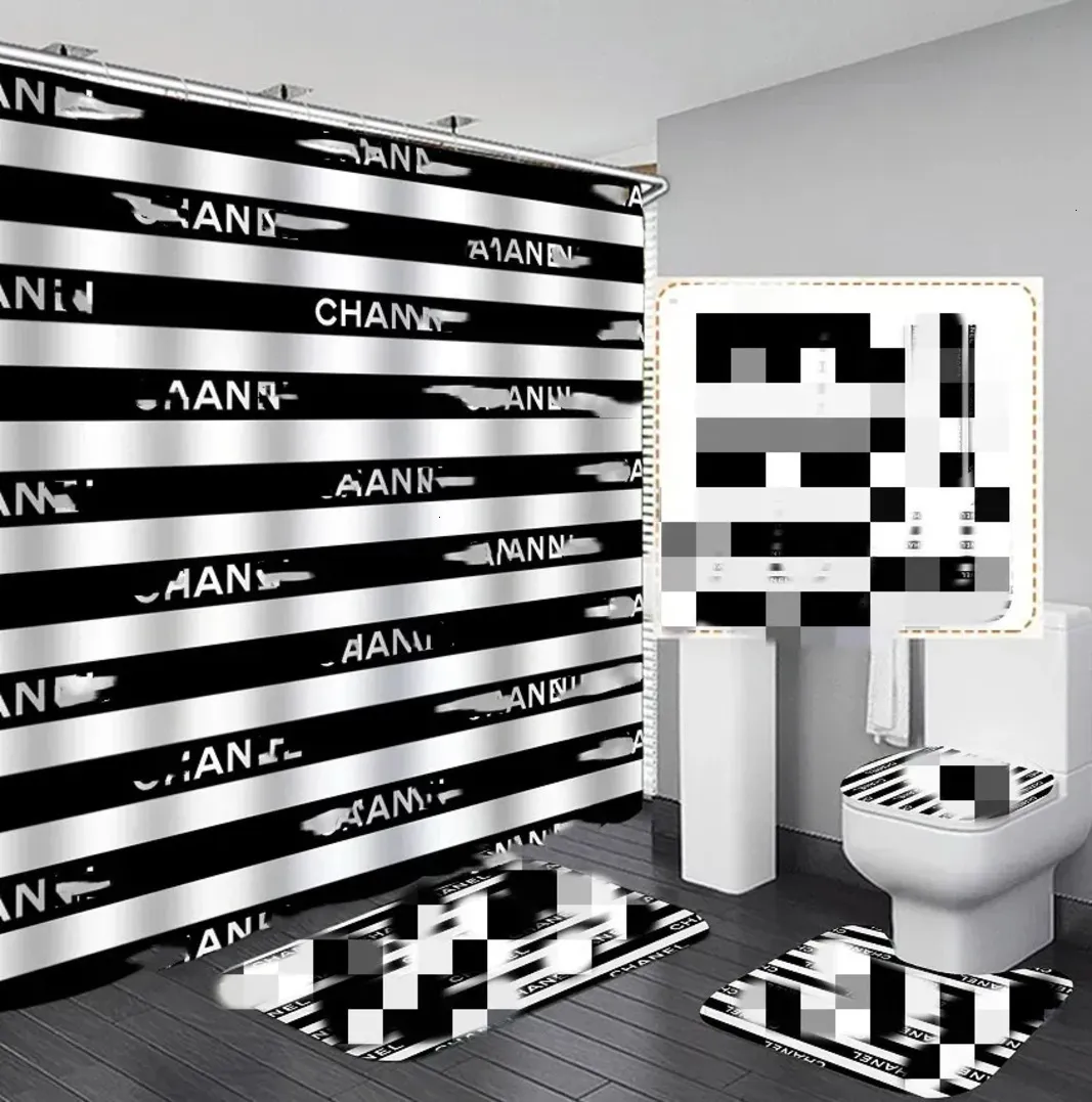 Designer Waterproof 3‑Piece Shower Curtain Set – 80% OFF, Mildew‑Proof, 3D Digital Print, Free Shipping