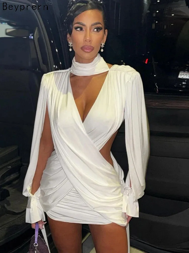 cream bell sleeve dress Open Knit Scoop Back Flare Mini Lavender Vine White Sleeveless Mini dresses Feel artsy prom dress with cutout Color:Dark Wine