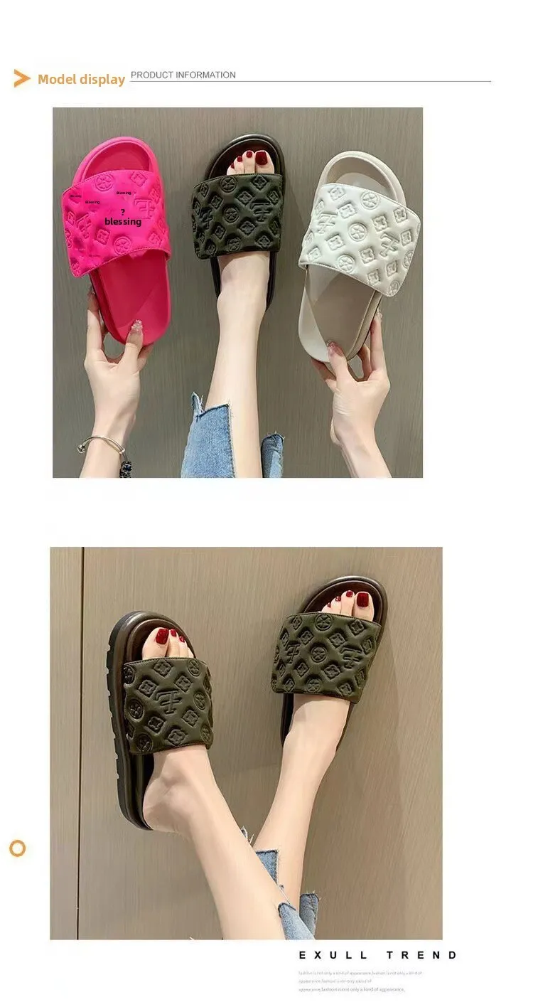 Platform Sandals With Magic Tape For Outdoor Beach Summer Wear_voghion.com