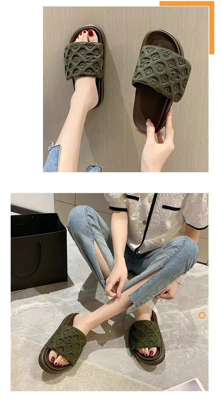Platform Sandals With Magic Tape For Outdoor Beach Summer Wear_voghion.com
