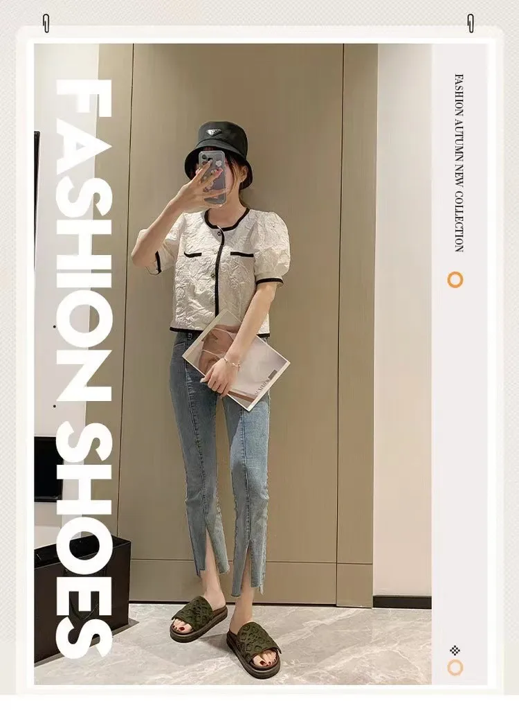 Platform Sandals With Magic Tape For Outdoor Beach Summer Wear_voghion.com