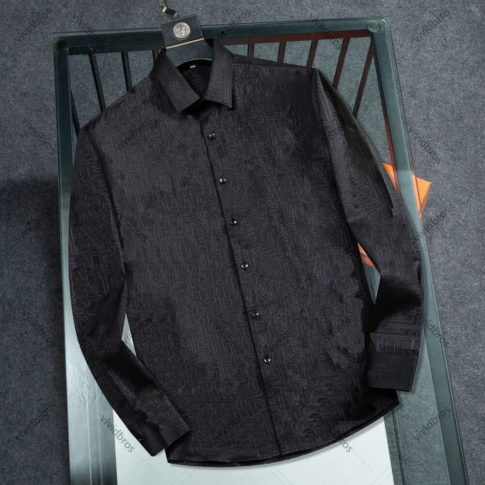 long sleeve dress shirts with designs Design Men Black Subtle Geometric... From Vividbros, $16.28 and breathable fabric make Heel Height:3