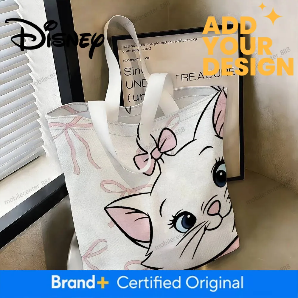 50% OFF Designer Disney Marie Pink Bow All‑Over Print Tote – Reusable Shopping Bag for Daily Use & Travel