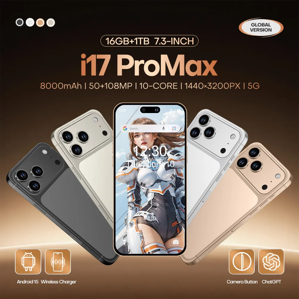 I17Pro Max Global Version 5G Upcoming Smartphones... 