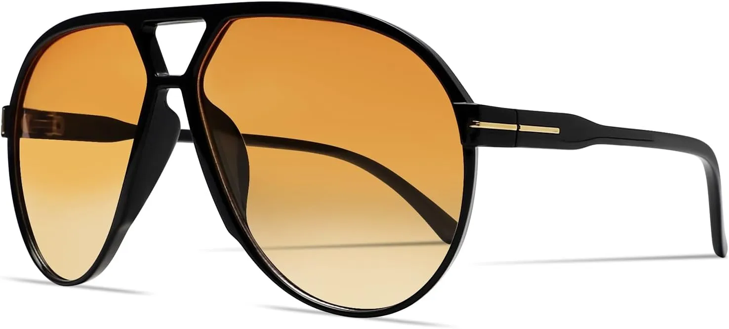 48% OFF Retro Aviator Sunglasses – Unisex Vintage 70s Style, UV Protection, $11.74 Deal