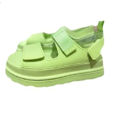 Women Bright Pink Platform Adjustable Magic Tape Straps Lug Sole Open Toe Casual Summer Beach Sports Sandals_voghion.com