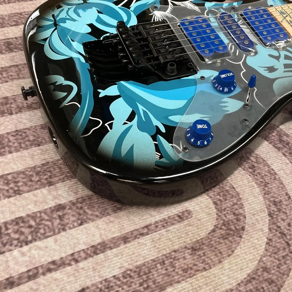 高品質ブルーフラワー FP エレキギターフロイドローズトレモロ HH