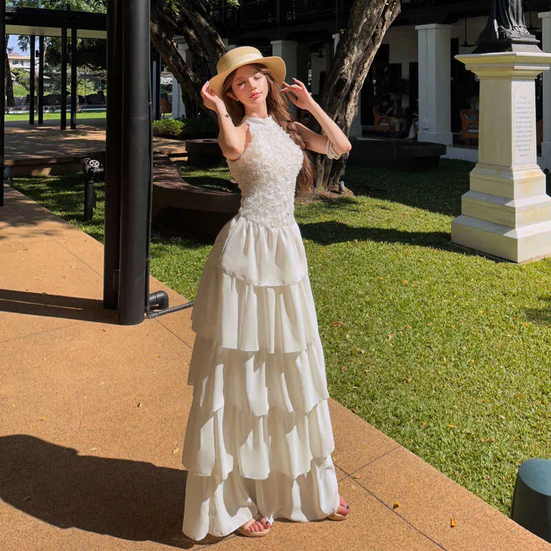 designer vacation dress Designer Multi Layer Waist Princess Dress Elegant... From Clothing0963,  Rs.3,134.58