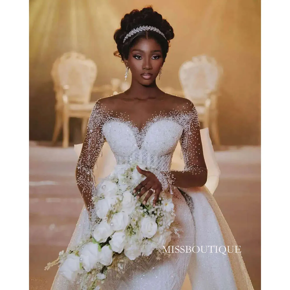 rhinestone wedding dress Off Shoulder Rhinestones Sweetheart Neck Mermaid Wedding Dress