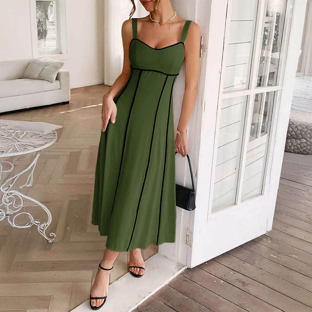 fishtail bodycon maxi dress AINSEL Sexy Suspender Solid Color Fishtail Bodycon Maxi Dress, Wine / XS