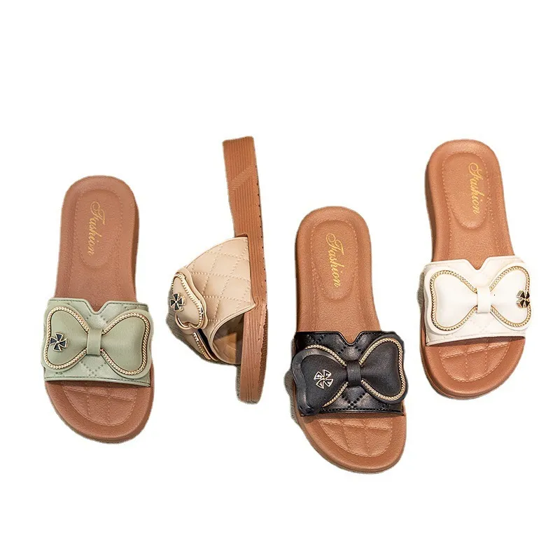 Women's Summer Beach Slides Flat Durable One-Word Slippers Cool And Casual Versatile_voghion.com