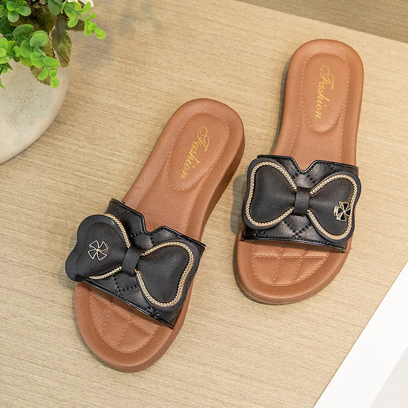 Women's Summer Beach Slides Flat Durable One-Word Slippers Cool And Casual Versatile_voghion.com