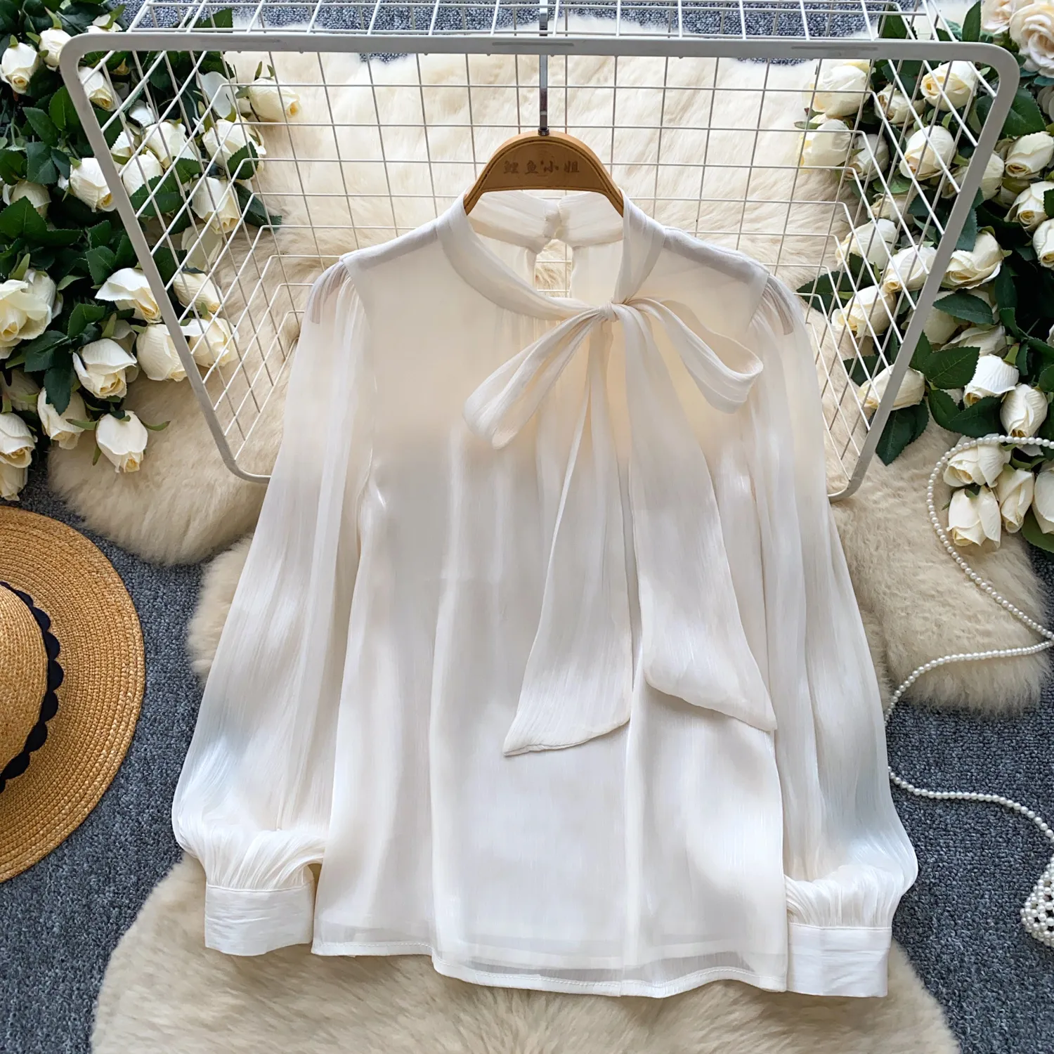 ZANZEA Organza Sheer Blouses For Women Elegant From