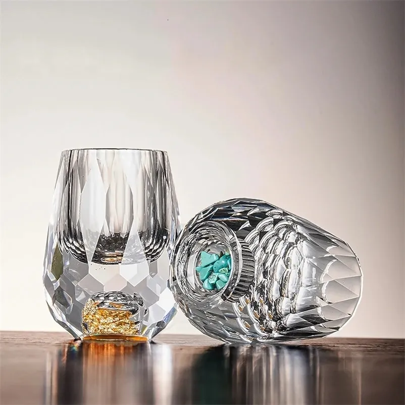 tea様 High End 15ml Double Bottom Crystal Tea Cup Set Set From Gou09