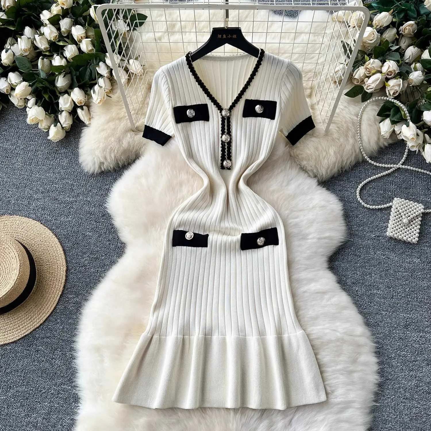 lace trim mini dress Sweet Plans Halter Lace Trim Mini Dress
