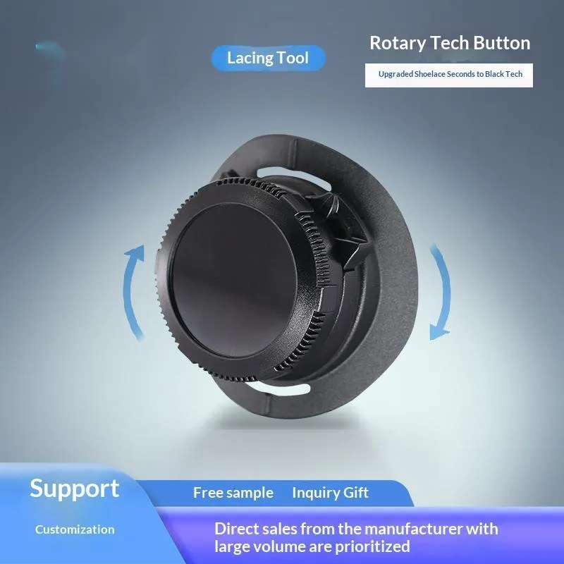 25KG Tension‑Free No‑Tie Lacing System – Rotating Button Shoe Buckle at 19% OFF