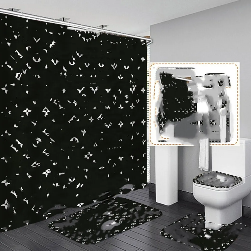 Designer Trend Print Shower Curtain Set – 72% OFF, Luxury Bathroom Upgrade, Free Shipping