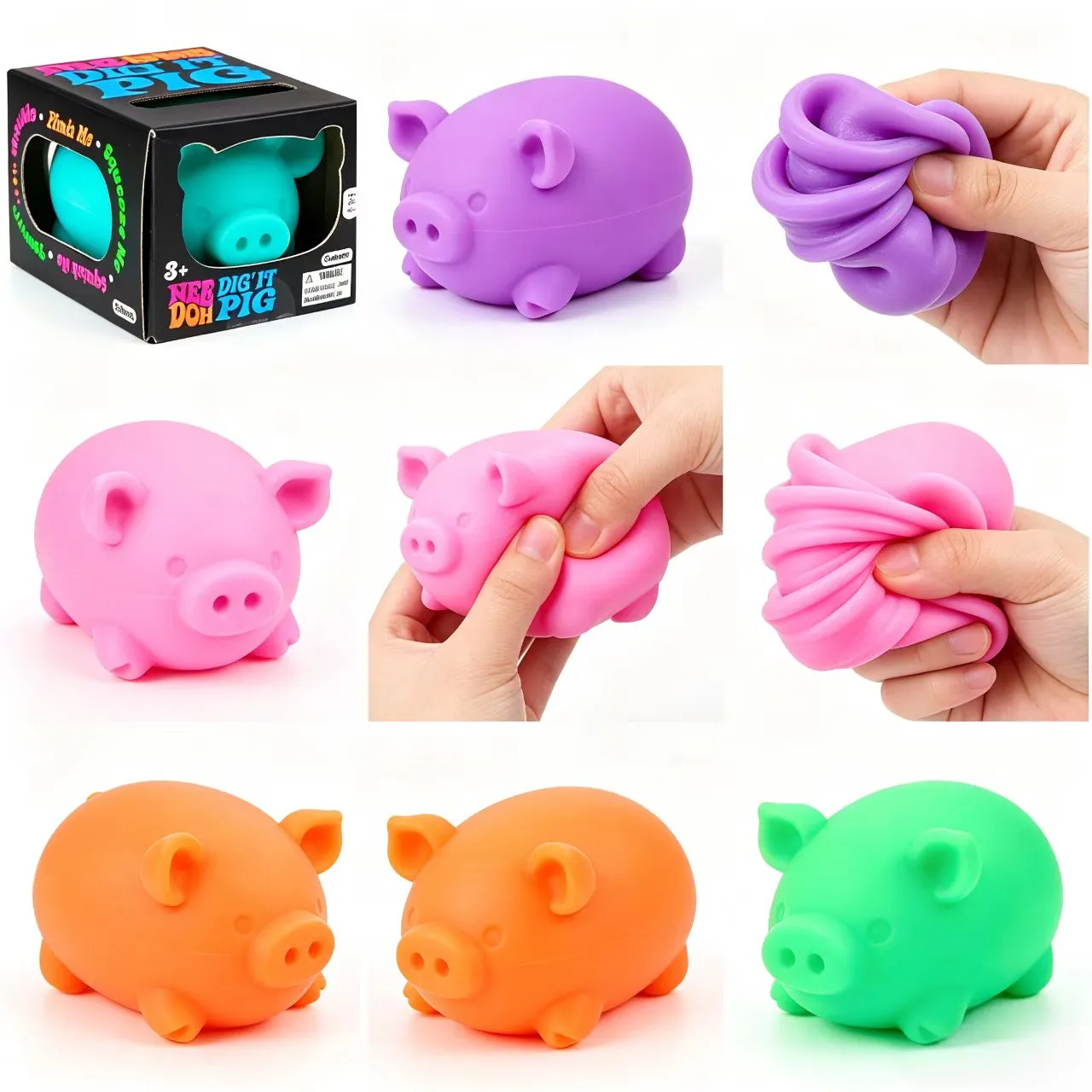 Soft Squeeze Fidget Sensory Piggy Toys Schylling... From Super_labubu ...