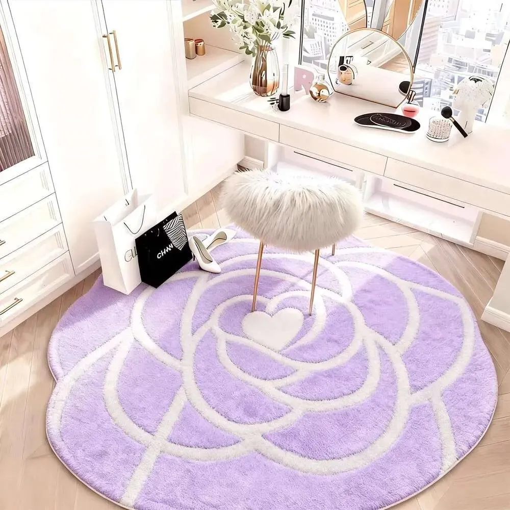Light Luxury Camellia Imitation Cashmere Floor Mat ... From Lanye186 ...