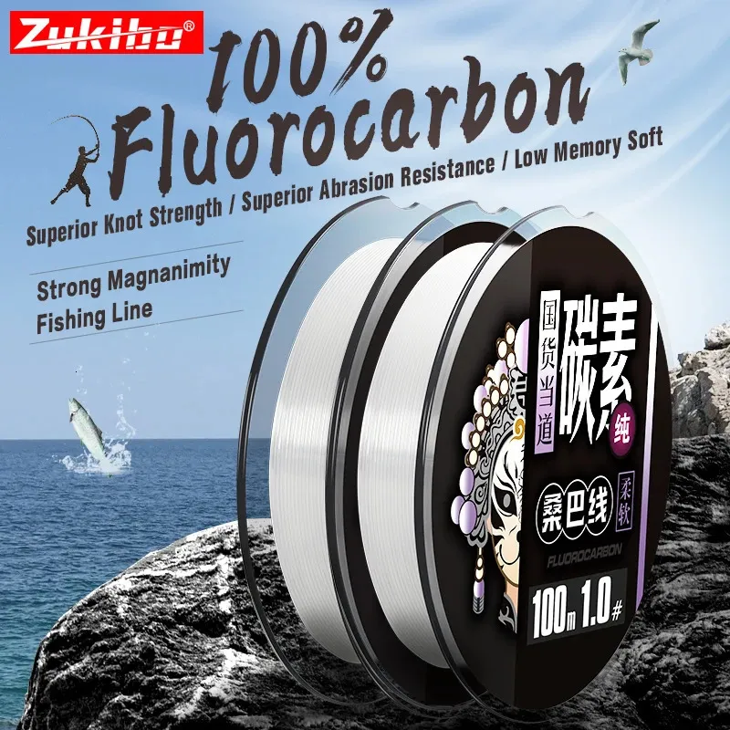 Zukibo 50100M 100% Fluorocarbon Seaguar Fishing Line... 