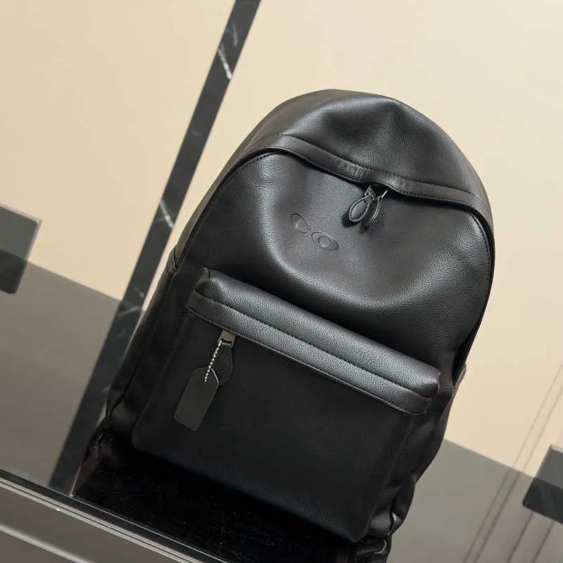 designer black leather backpack silver zippers and HOOK & ALBERT shaped zip opens to a spacious Designer Backpacks | Luxury Leather