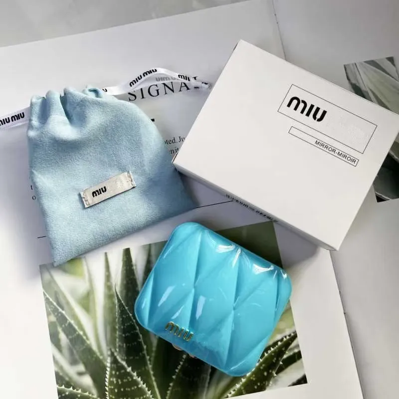 Quilted Double Sided Lumi Mirror With Storage Pouch  ... 