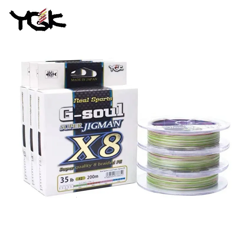 YGK G SOUL X8 JIGMAN 8 Braided Multicolour Double X... 