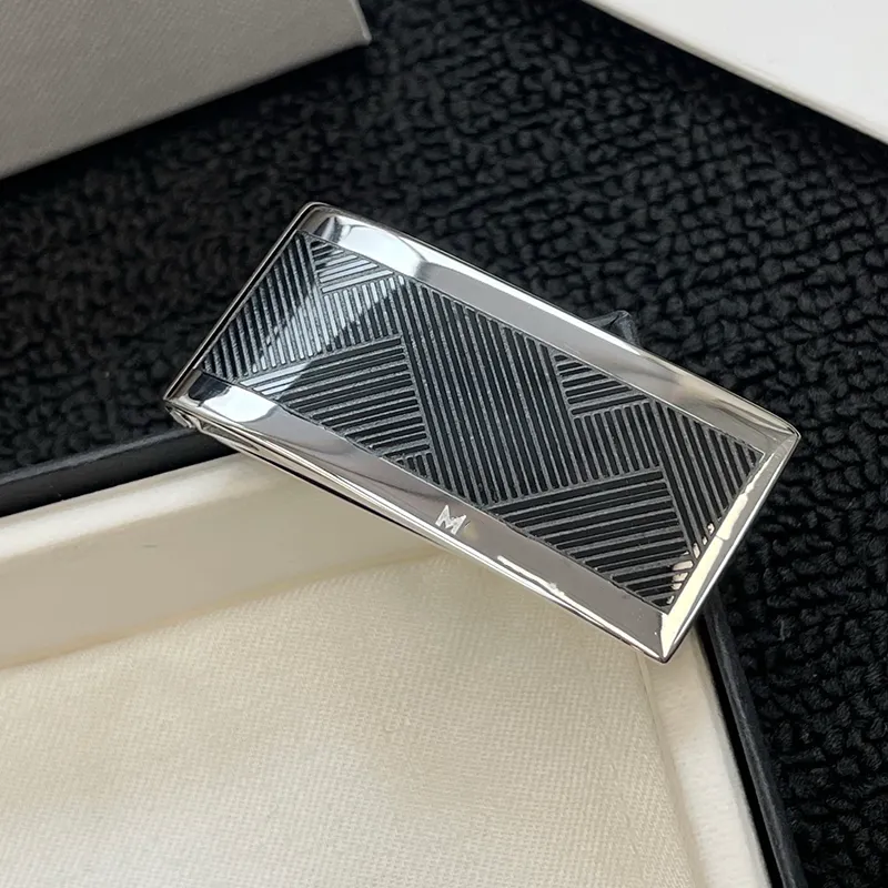 Luxury Stainless Steel Black Carved Money Clip – 24% Off, Slim & Secure