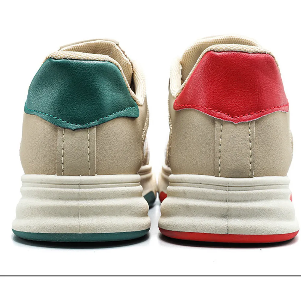 Damen Colour Block Monogram Schnür Sneaker Für Den Alltag Retro_voghion.com