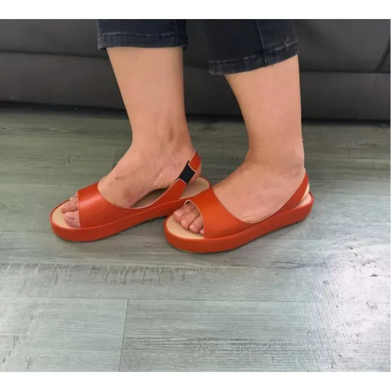 Elegant Women's Peep Toe Flat Sandals Comfortable Summer Shoes_voghion.com