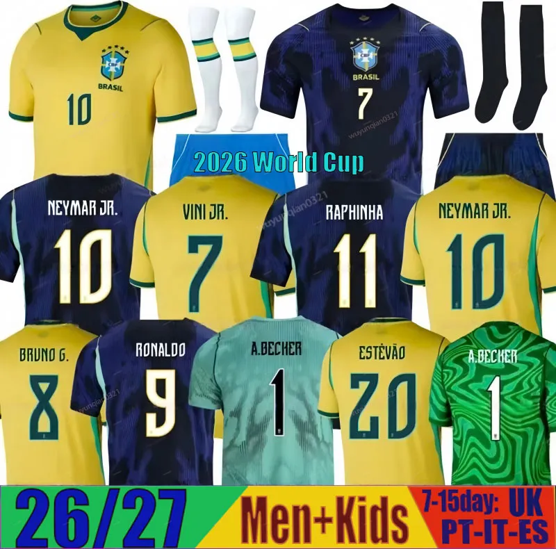 2026 ブラジルワールドカップサッカーユニフォームネイマールビニ JR