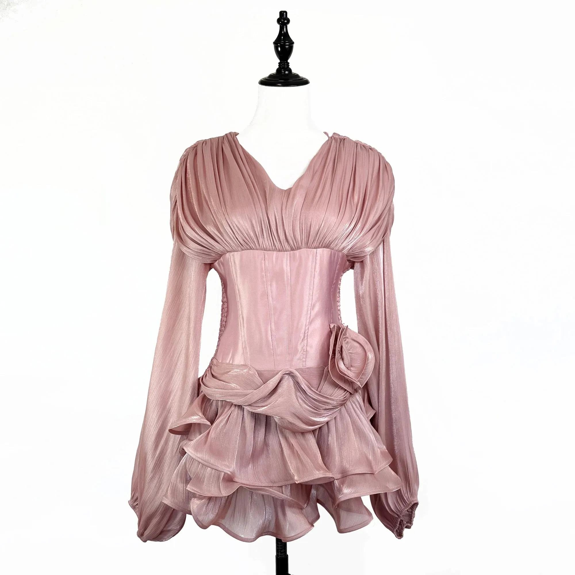 Elegant Casual Dresses Luxury Satin Solid Slimming... From Xiongstore,  $45.23 | DHgate.Com