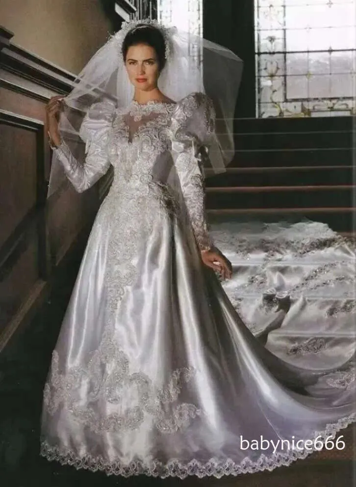 Vintage 1920s Princess Long Sleeve Wedding Dresses... From Babynice666,  Rs.11,593.68 | DHgate.Com