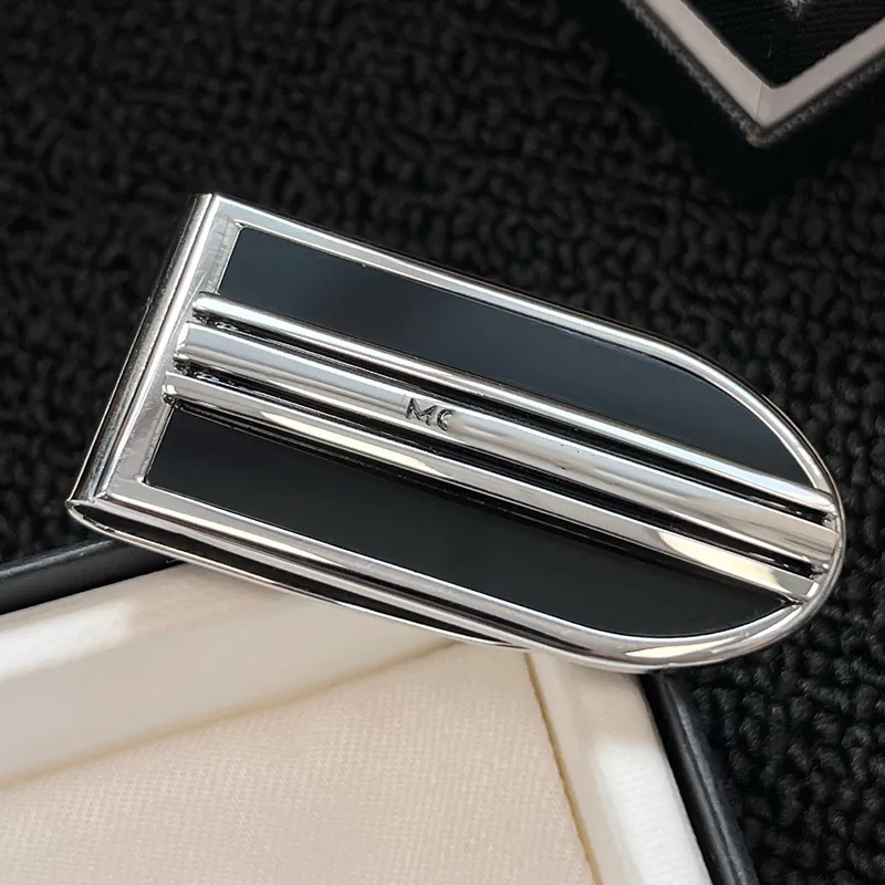 Luxury Metal Money Clip – Slim Stainless Steel Design with Black Accent – 24% OFF Deal
